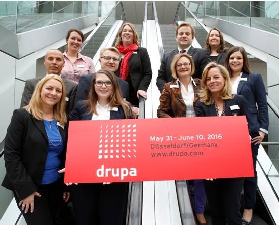 Exposición de impresión Drupa 2016 en Alemania